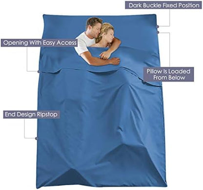 Sleeping Bag Liner, Camping Travel Home Bed Sheet Compact Sacks