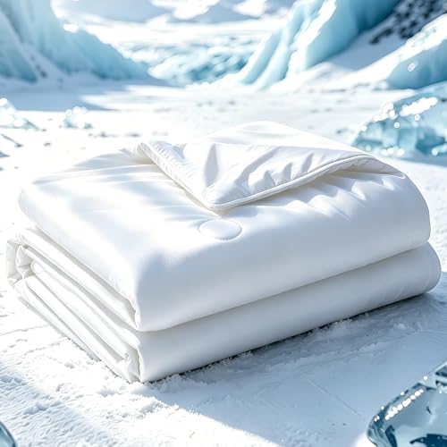 SheRest Cooling Blanket Twin/Twin XL,Ice Silk Comforter for Hot Sleepers