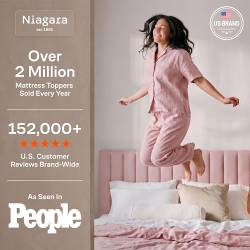 Niagara Sleep Solution Twin XL Ultra Soft Mattress Topper—Back Pain Relief