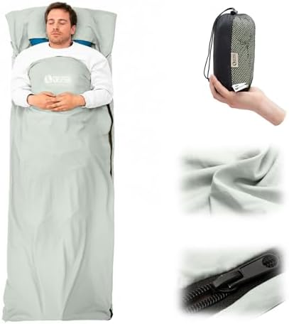 Ultralight Sleeping Bag Liner, Travel Sheet Adult Sleep Sack