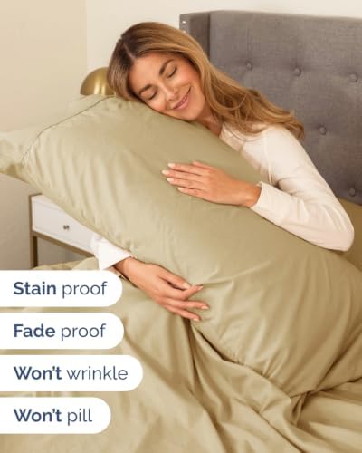 Flex Top Split Head King 6 Piece Sheet Set - Breathable & Cooling - Beige