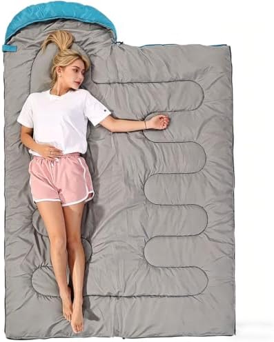 SWTMERRY Sleeping Bag 3 Seasons (Summer, Spring, Fall) Warm & Cool Weather - Lightweight,Waterproof Indoor & Outdoor Use for Kids, Teens & Adults for Hiking and Camping