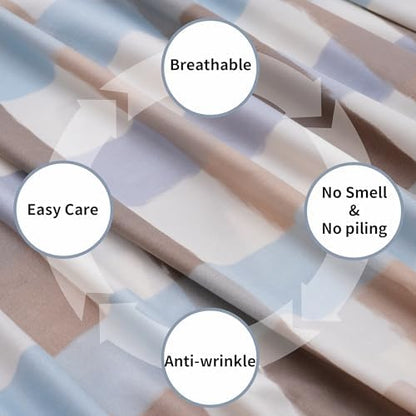 Best Season Queen Size Sheet Set 4 Piece -Microfiber Soft Durable Bedding Sheet Set,Deep Pocket,Stain,Fade & Wrinkle Resistant