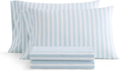 Martha Stewart - Twin Size Sheet Set with Fitted Sheet & Pillowcase