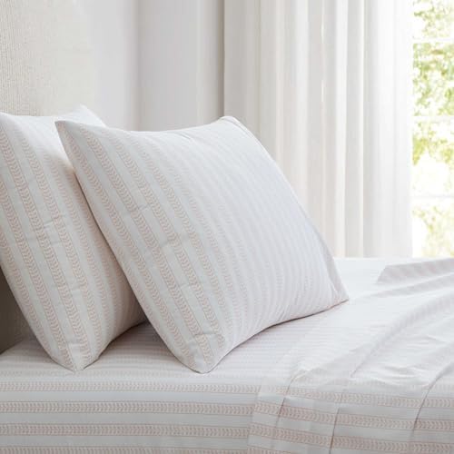 Martha Stewart - Queen Size Sheet Set with Fitted Sheet & Pillowcases