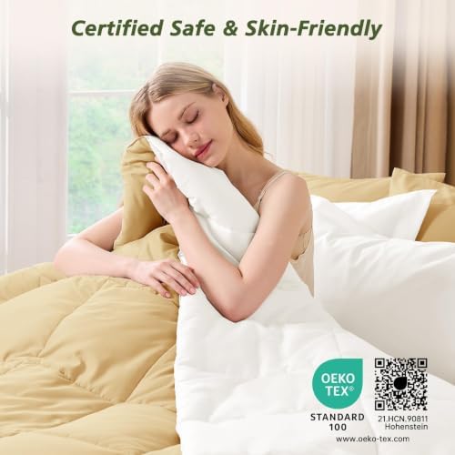 California King Comforter Set, Yellow Bed in a Bag, Bedding Set with sheets