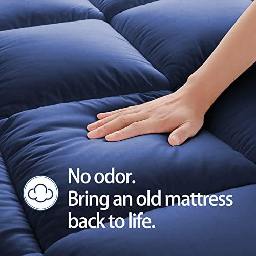 CHOPINMOON Twin XL Mattress Topper for Back Pain, Thick Mattress Pad Cover