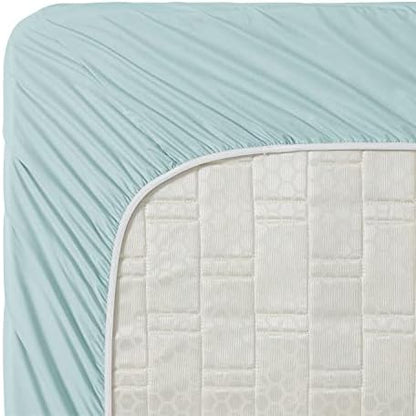 Clara Clark Bed Sheets, Premier 1800 Series 4 Piece Bed Sheet Set, Deep Pocket, Wrinkle, Fade, Stain Resistant, Luxury Soft Bedding Sheets & Pillowcases, Full, Light Blue Aqua