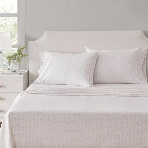 Martha Stewart - Twin Cotton Percale Sheet Set with Matching Pillowcase