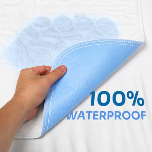 Waterproof Mattress Protector 34’’ x 52", 1 Pack, Reusable Incontinence Pad