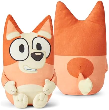 Northwest Bluey Sweet Sticker Fun Hugger Pillow & Silk Touch Throw Blanket Set, Stuffed Animal, 50x60 inch Blanket and 11 inch Plushie