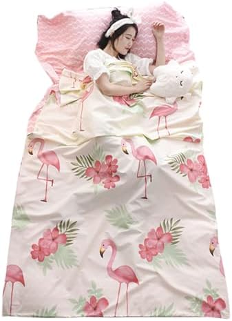TRIWONDER Sleeping Bag Liner Cotton Camping Travel Sheet Sleep Sack Adult for Hostels Outdoor Picnic Planes Trains