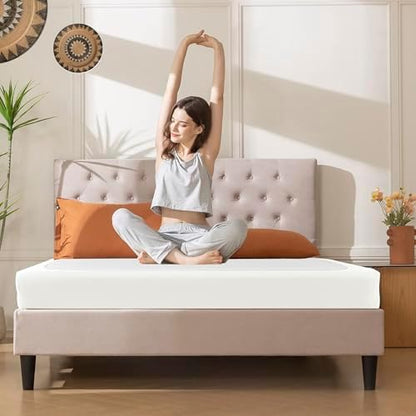 Box Spring Cover King Size-Ivory Stretch Wrap Around 4 Sided Bed Skirt