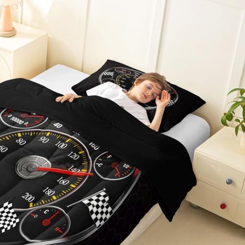 Feelyou Speed Sports Car Comforter Set Twin Size for Boys Girls