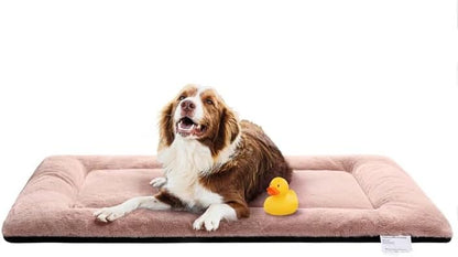 Dog Crate Pad Washable Dog Bed for Crate Large Cozy Mat 48-Inch Pink