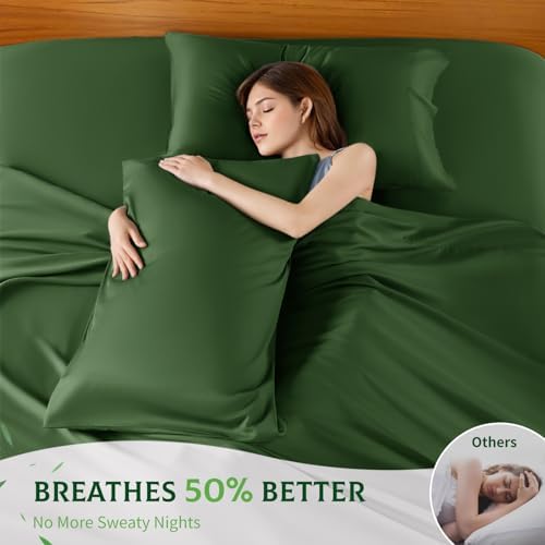 SONORO KATE 100% Viscose Derived from Bamboo_Sheets, Extra Deep Pocket,4PC