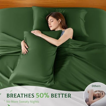 SONORO KATE 100% Viscose Derived from Bamboo_Sheets, Extra Deep Pocket,4PC