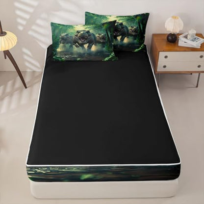 Feelyou Dino Dinosaur Comforter Set Full Size Kids Boys Girls Bedding