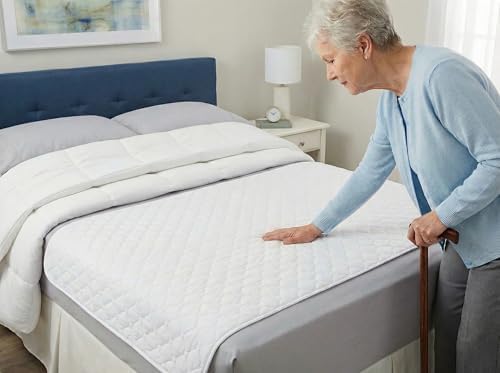 RMS Ultra Soft 4-Layer Washable and Reusable Incontinence Bed Pad, 34" x72"