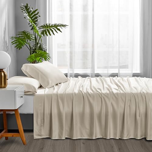 ACCURATEX Cooling Sheets for Hot Sleepers, Full Size, Beige