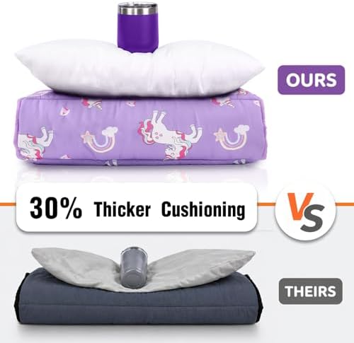 Primlect Toddler Nap Mat with Pillow, Thickened Extra Large Sleeping Bag
