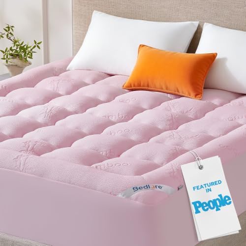 BEDLORE Queen Mattress Topper , Thick Pillow Top Mattress Pad