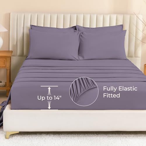Litanika California King Comforter with Sheets - 7 Pcs Bed in a Bag