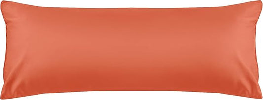 Warmstar Cotton Body Pillow Cover 1 Pack, 600 Thread Count Body Pillow case 20"x54", Long Body Pillow Case Cover Soft Breathable with Envelope Closure,Orange