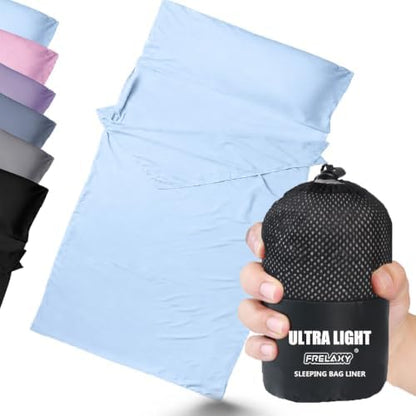 Frelaxy Ultralight Sleeping Bag Liner, Compact Travel Sheet, 3 Sizes