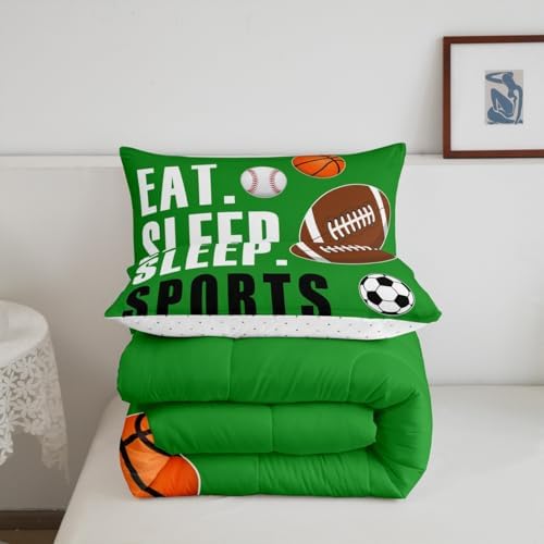 Feelyou Sports Comforter Set Twin Size for Kids Boys Girls