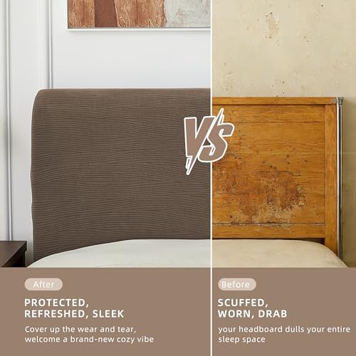 Bed Headboard Cover Full, Stretch Head Board Slipcover Washable
