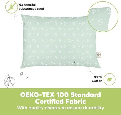 KeaBabies 2pk Toddler Pillows 2 Year Old to 5,13x18 Kids Pillow (Bunnies)