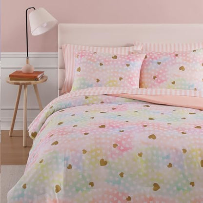Twin Comforter Set with Sheets for Girls-5 Pieces Twin Bedding Sets