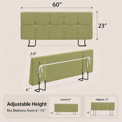 Queen Headboard with Adjustable Height