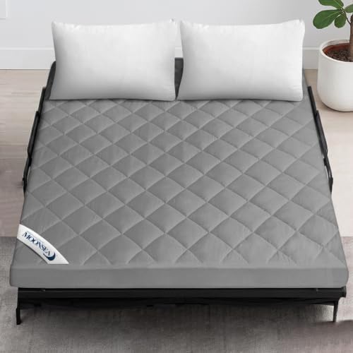 Moonsea Full Mattress Protector, Waterproof Mattress Cover - Gray