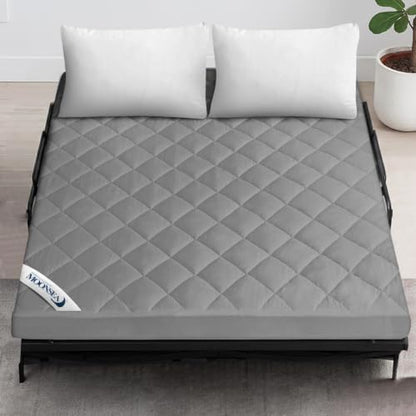 Moonsea Full Mattress Protector, Waterproof Mattress Cover - Gray