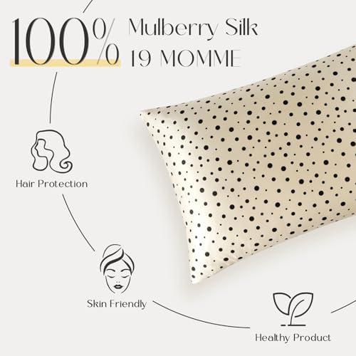 ZIMASILK 100% Pure Mulberry Silk Pillow Cases for Hair and Skin, Queen