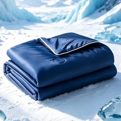SheRest Cooling Blanket King/Cali King,Ice Silk Comforter for Hot Sleepers