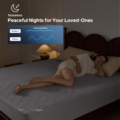BEDLORE Waterproof Mattress Protector, California King Size Mattress Pad
