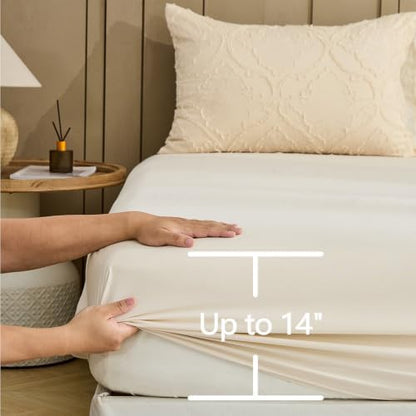 Bohemia Bdding 7 Pieces Tufted Embroidery Boho Comforter Set Boho Bedding Bohemia Comforter Set Queen for Four Seasons King