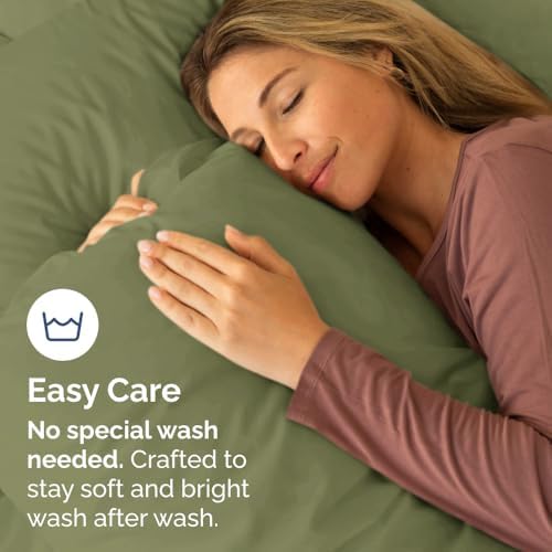 King Pillow Cases Set of 8 - Ultra Soft Pillowcase Covers - Sage Green