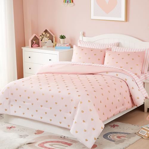 Full Size Comforter Sets for Girls-7 Pieces Soft Full Size Bedding Sets