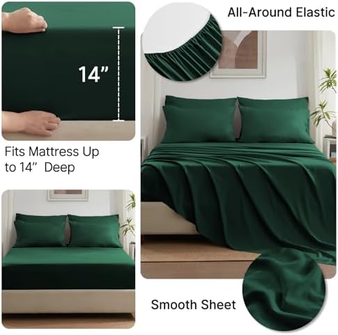 Anluoer Twin Comforter Set, 5 Piece Bed in a Bag Twin Bedding Sets