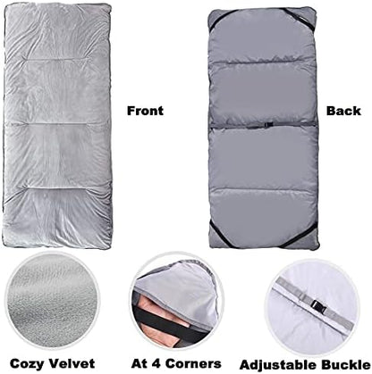Thick Camping Sleeping Pad, Soft Comfortable Microfiber Camping Cot Pads for Adults, Lightweight Foldable Sleeping mats for Traveling Hiking Backpacking Traveling