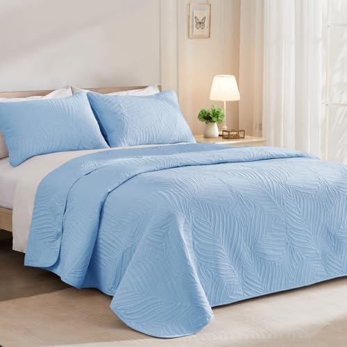 Exclusivo Mezcla Lightweight Full Queen Quilt Bedding Set, Soft Microfiber
