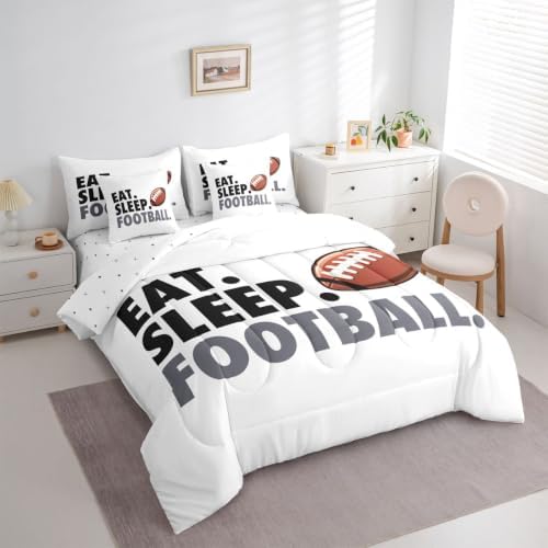 Erosebridal Football Comforter Set with Sheets 7 Piece Twin