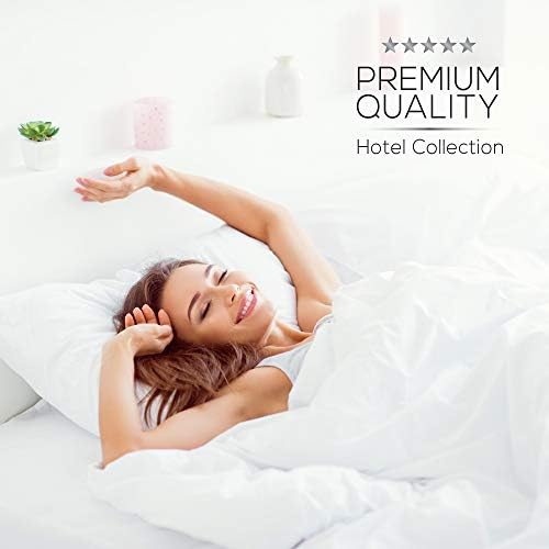 Mueller Luxury 6 PC Full Size Bed Sheets, Super Soft, Deep Pocket up to 16" Full Size Sheets, Transfers Heat, Breathes Better, Hypoallergenic, Wrinkle-Resistant, Oeko-TEX, White