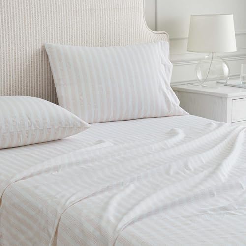Martha Stewart - Queen Size Sheet Set with Fitted Sheet & Pillowcases
