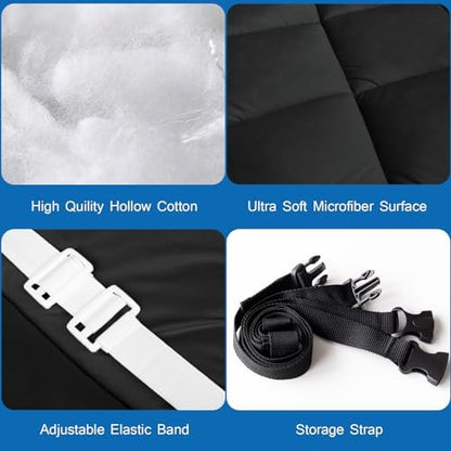 Cot Mattress Pad 30" X 75" Quilted Cot Pads for Camping