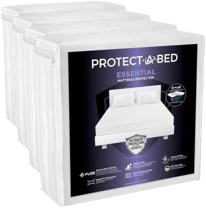 Protect-A-Bed Essential Waterproof Mattress Protector, Full (Pack of 4)